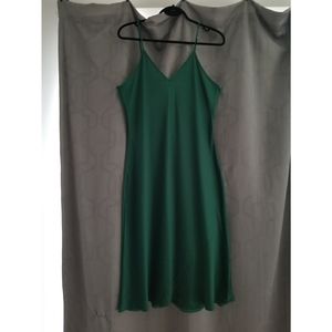 XL Emerald Green Swing Dress for Summer